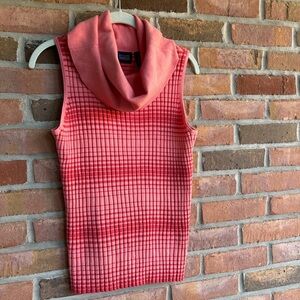 Hillard & Hanson Pink sleeveless Top with cowl neck